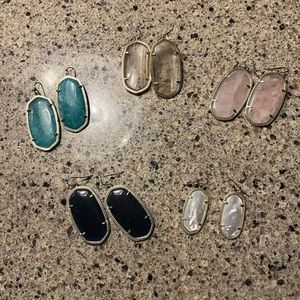 5 pair of Kendra Scott earrings